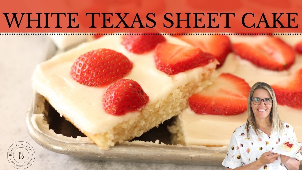 White Texas Sheet Cake