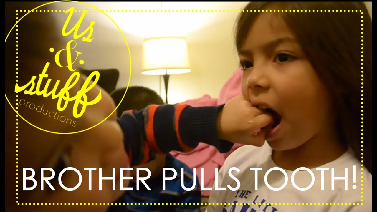 Brother Pulls Sister's TOOTH OUT | Us&Stuff Family