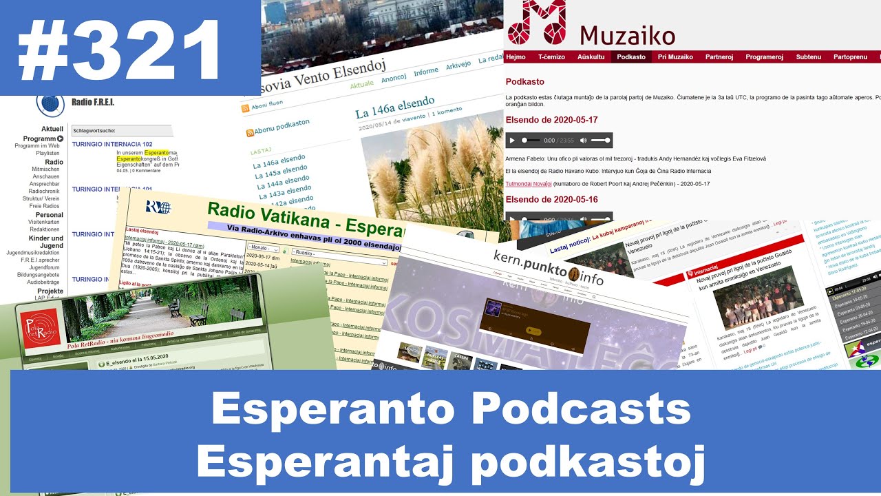 Esperantaj podkastoj | Esperanto Podcasts for beginners and advanced speakers