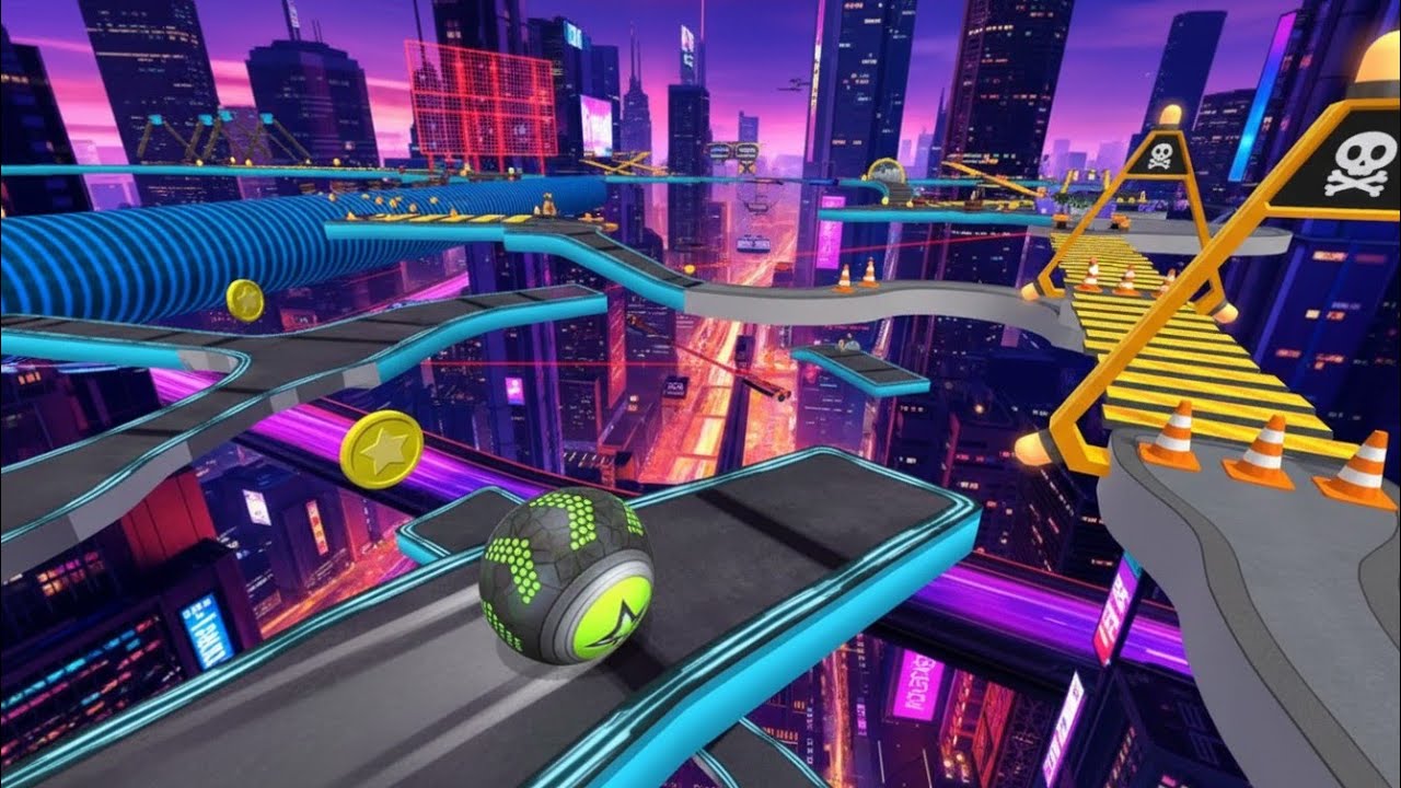 Going Balls the perfect one hard level run android ios walkthrough gameplay 