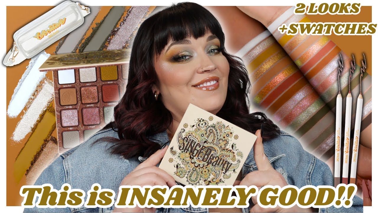 NEW Singe Beauty Paisley Hoot Palette & Evocative Lip Liners!! 2 Looks + Swatches #Newmakeupreleases