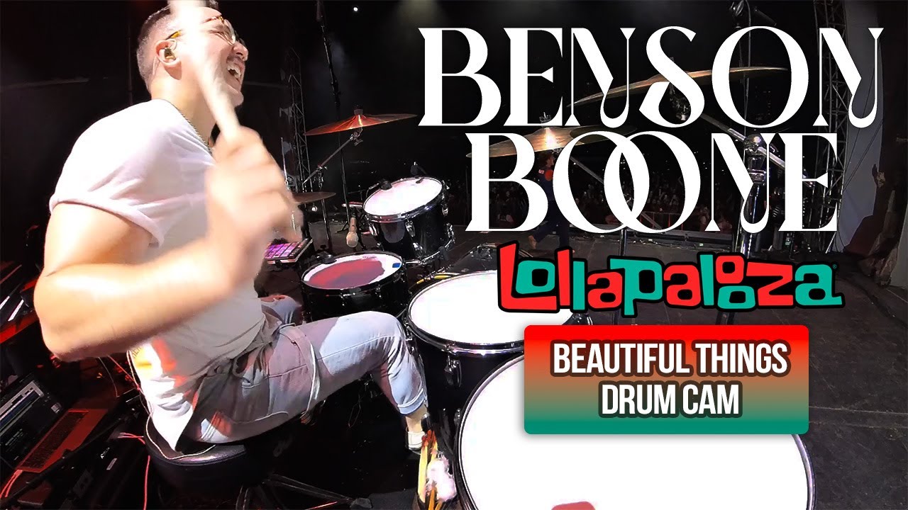 Benson Boone - Beautiful Things (Lollapalooza 2024, Drum Cam)