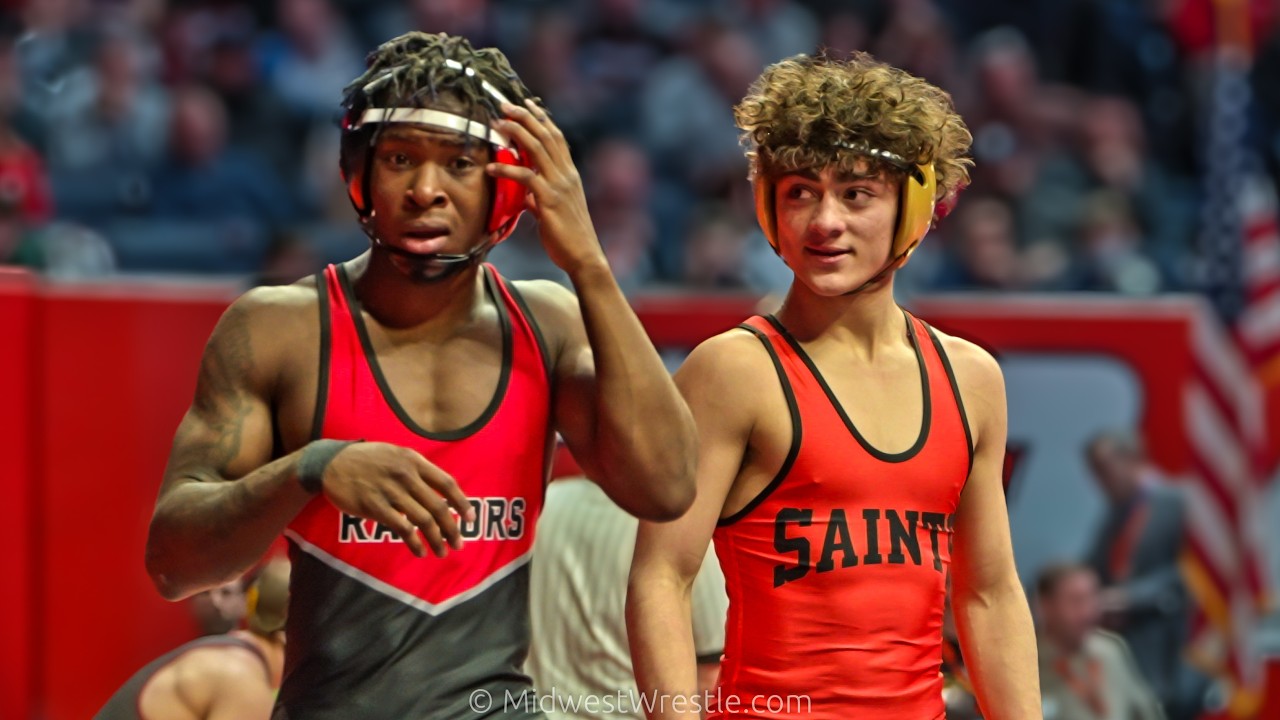 132 3A – Nasir Bailey {G} of Rich Township IL vs. Tyler Guerra {R} of St. Charles East IL