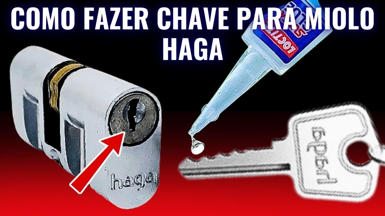 🗝️ COMO FAZER CHAVE PARA MIOLO HAGA!