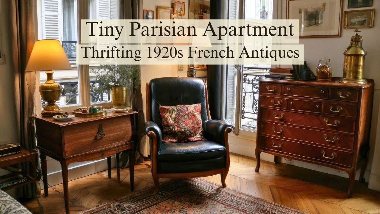 Tiny Parisian Apartment on a Budget : Thrifting 1920s French Antiques