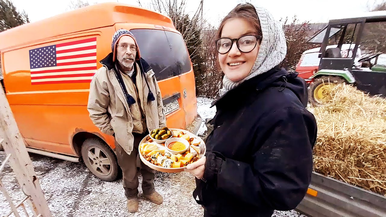 Американский сыровар пробует сыры из деревни