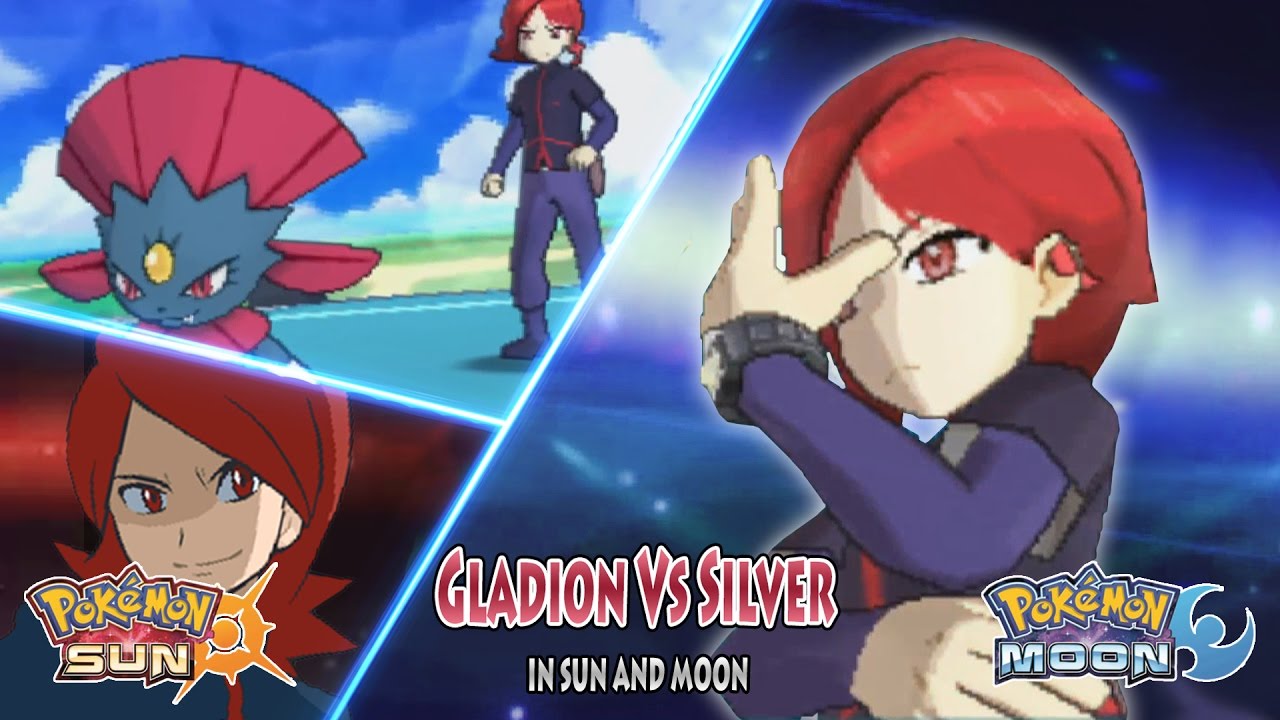 Pokemon Sun and Moon: Trainer Gladion Vs Silver (Pokemon Rival, battle of the edgelord)