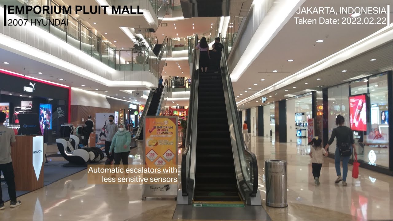 Hyundai Escalators at Emporium Pluit Mall, Jakarta