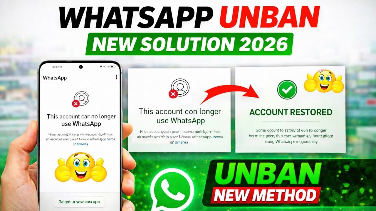 WHATSAPP BAN HO GAYA😱 SOLUTION | THIS ACCOUNT CAN NO LONGER USE WHATSAPP PROBLEM 😔...|