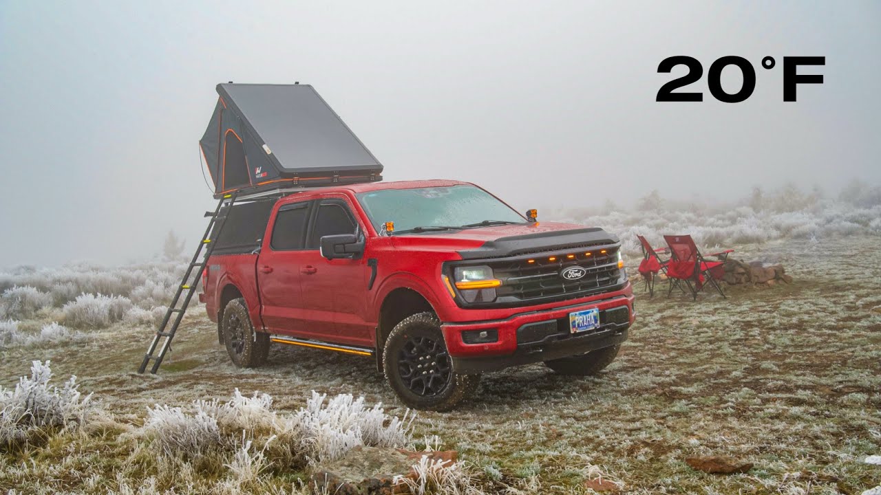 Truck Camping in 20°F | Freezing Off-Grid Adventure in Oregon
