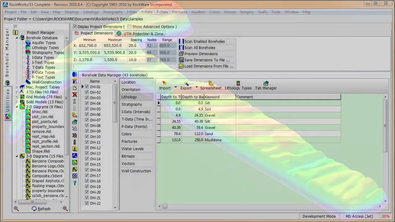 (RWW 6) RockWorks: Intro - Part 3 - Main Screen Tour (RockWorks15)