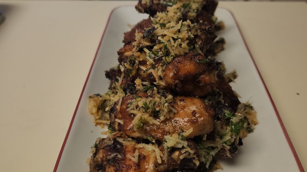Garlic Parmesan Chicken Wings #garlicParmesanChickenWings #chickenwings