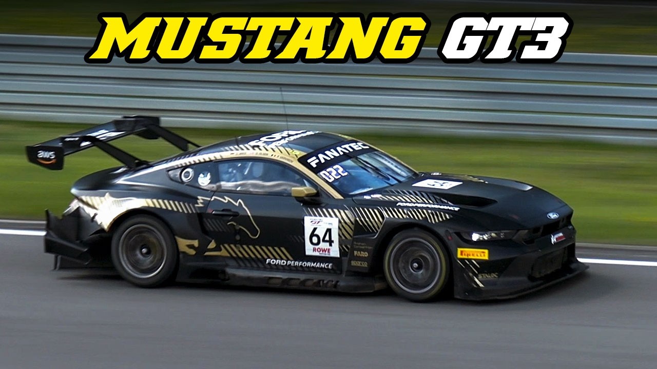2024 Ford Mustang GT3 | Intake, Side exhaust & Downshift sounds.