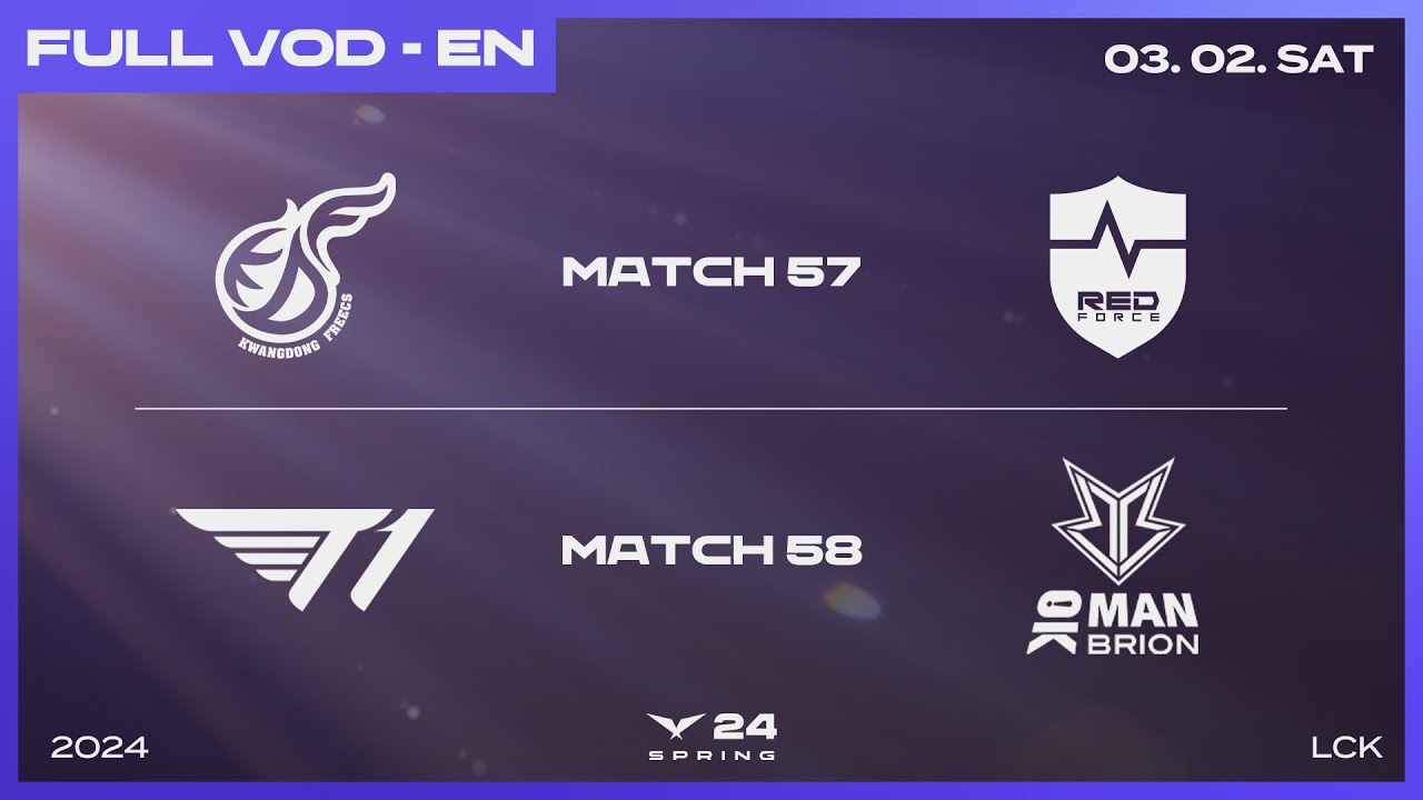 KDF vs NS - T1 vs BRO | 2024 LCK Spring Split