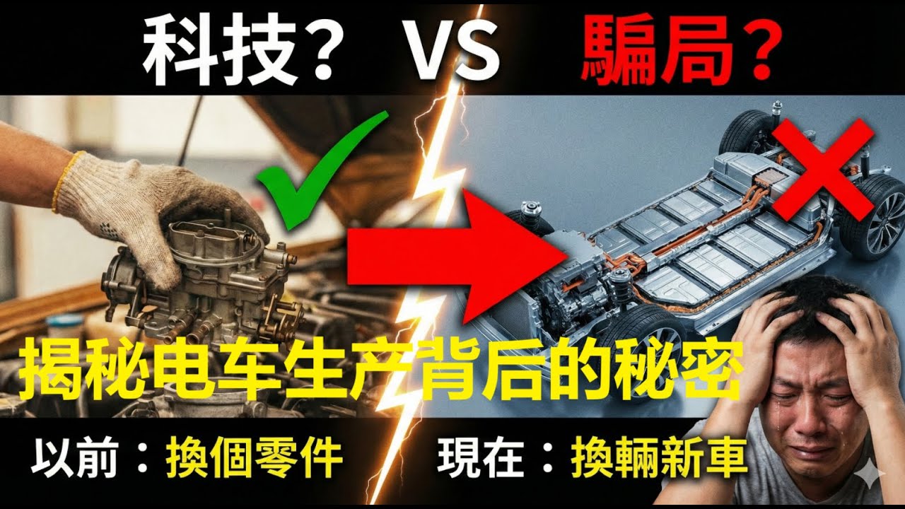 維修費比新車貴1萬？揭秘一體化壓鑄背後的殘酷賬單，你的愛車正在變成負資產！#小米汽車 #新能源汽車 #電動車 #電動車維修