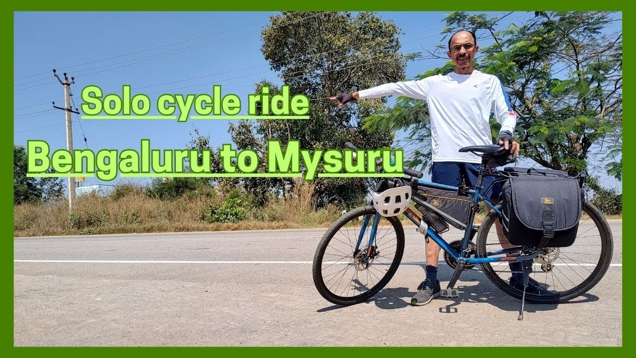 Solo cycle ride from Bengaluru to Mysuru, Karnataka,India.Solo Bike tour 02-01-2025