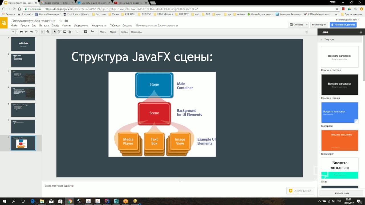 JavaFX+Spring, part1. Overview, create layouts