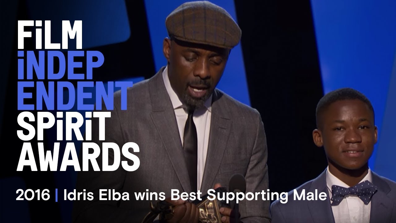 Idris Elba wins Best Supporting Male at the 2016 Film Independent Spirit Awards