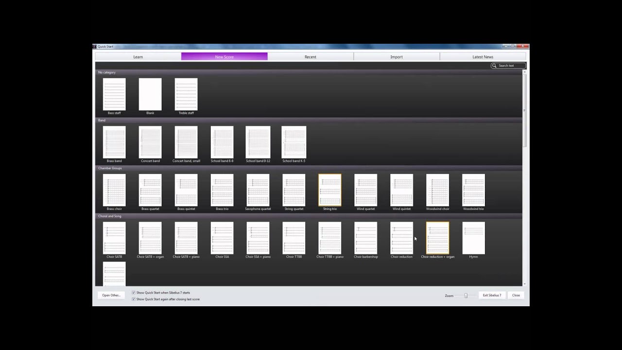 02 Видеокурс Sibelius 7. Урок №2. Создание новой партитуры