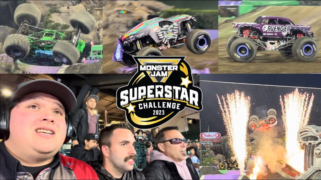Monster Jam Superstar Challenge Anaheim, CA 11/11/2023 Vlog and Full Show