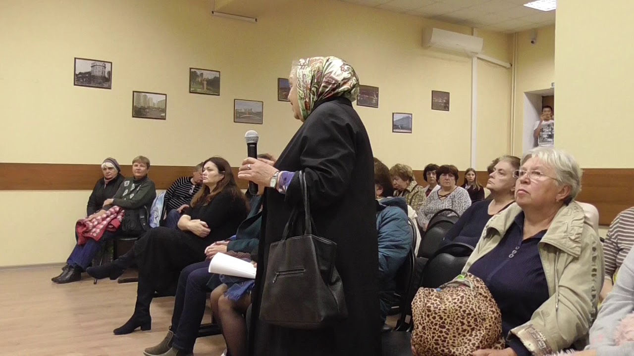 Встречи главы управы с населением в 2019 году (16.10.2019)