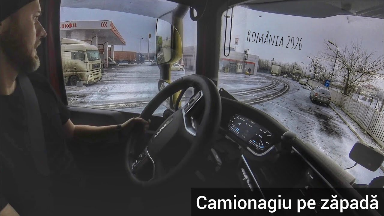 AVENTURĂ prin ZĂPADĂ cu DAF XG! ❄️ Misiune Imposibilă în București: Unde e firma?!