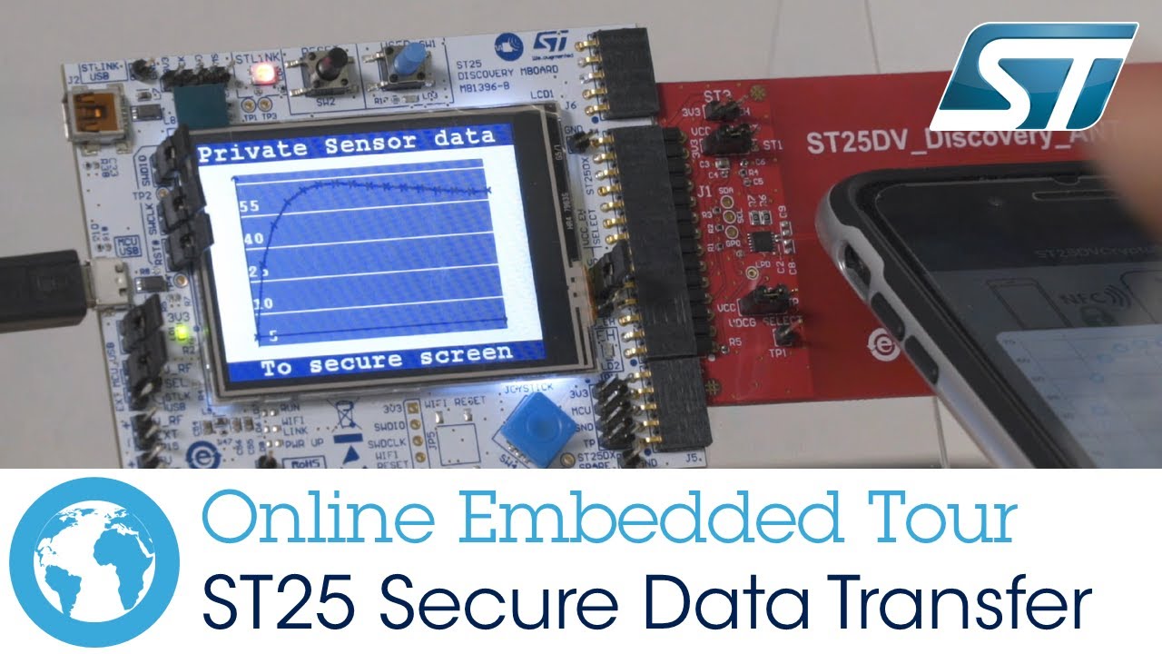 Enabling secured data transfer and firmware upgrade with ST25 Dynamic Tags