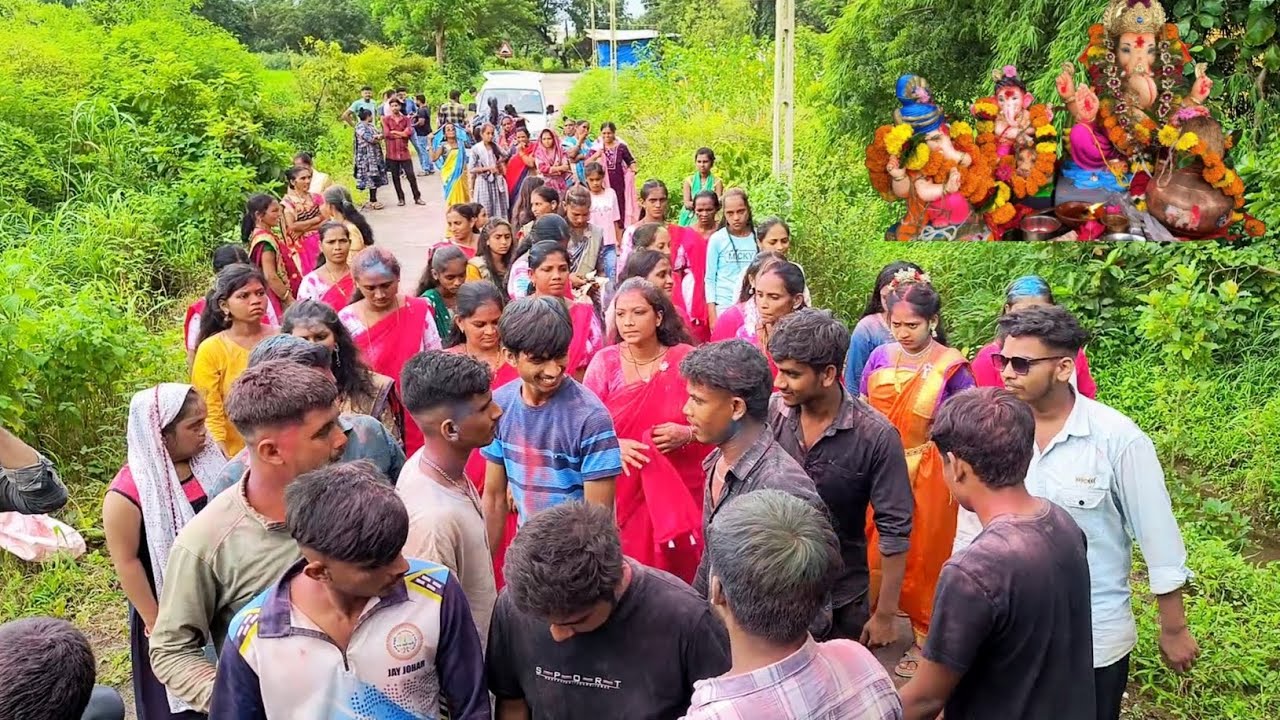 Ganpati visarjan In May village || Baba ka visarjan