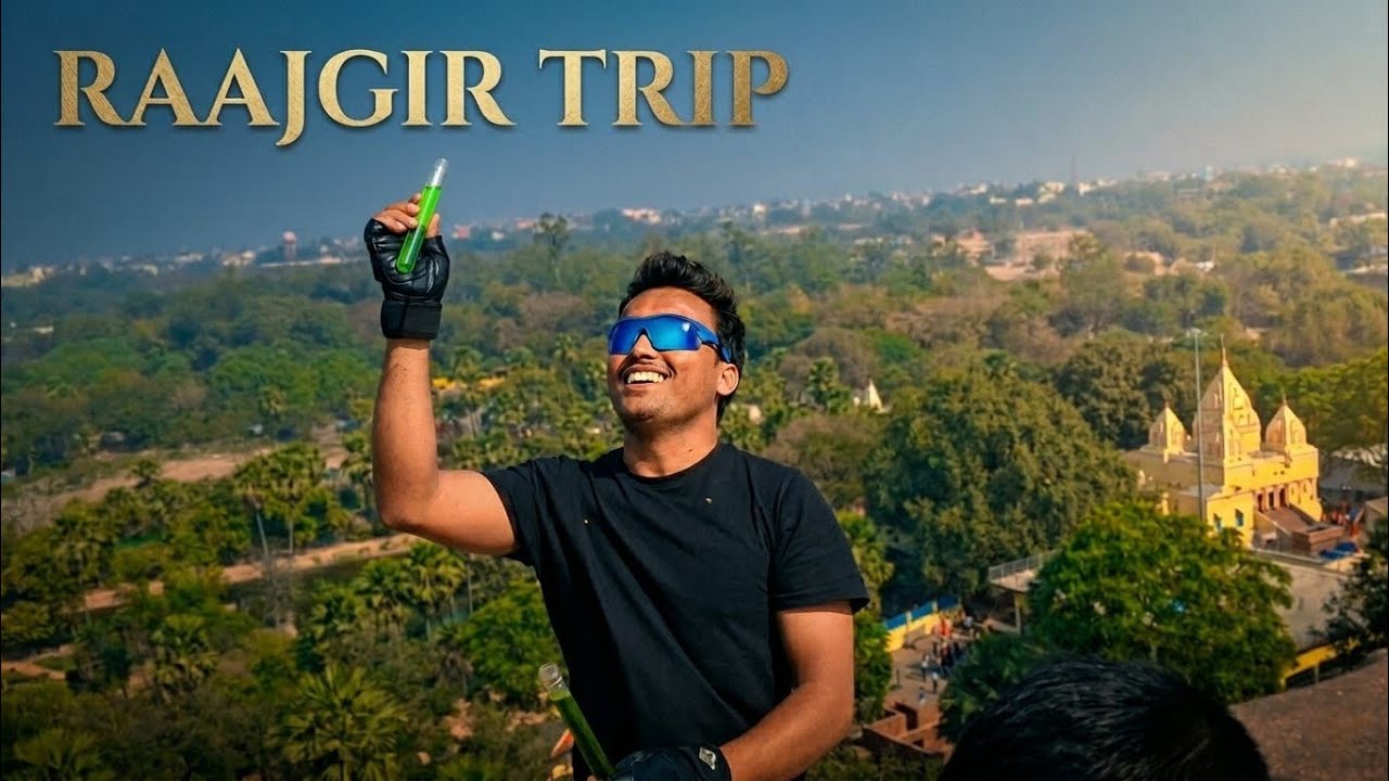 #The Rajgir tour 🏞 brahm kund, 🛕santi astup, ghoda katora 💯👀🚣🤠