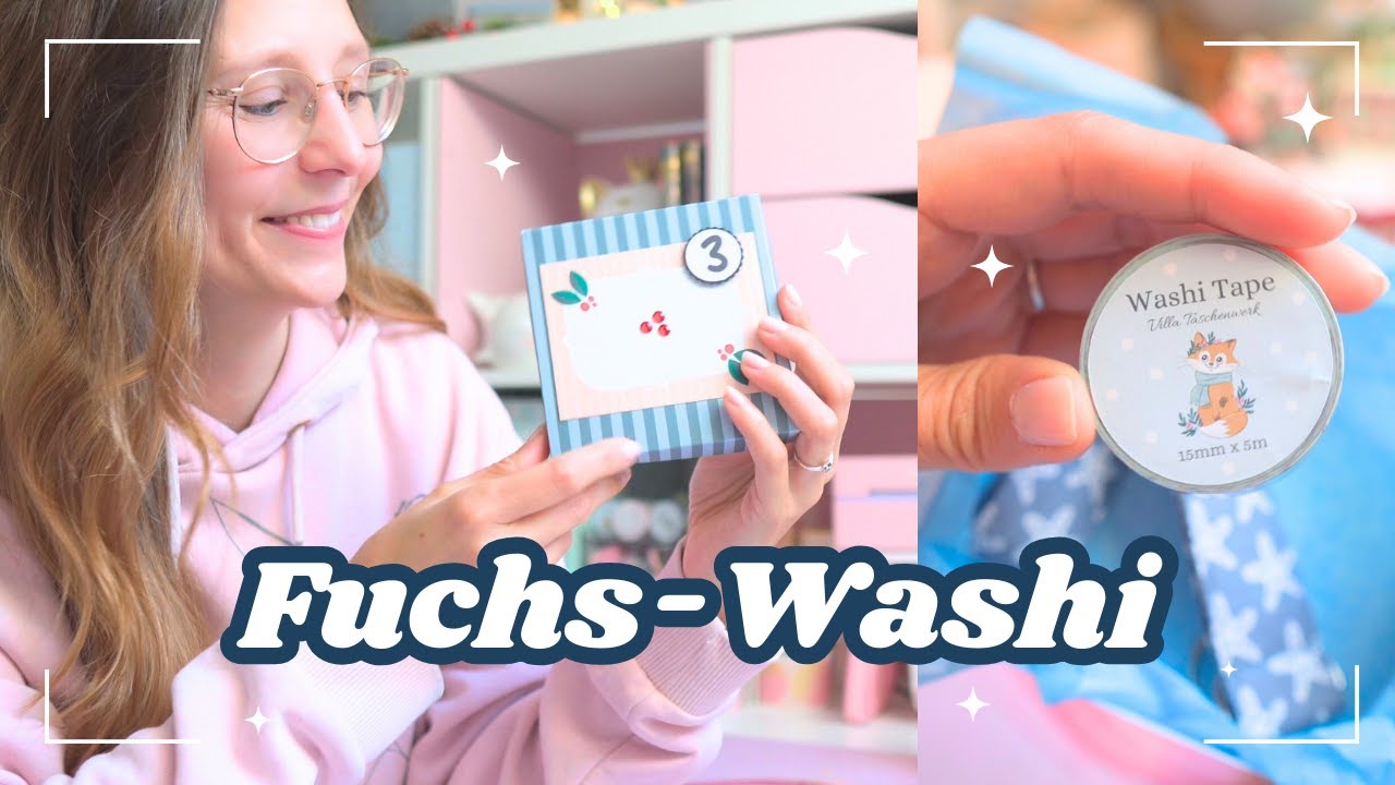 Adventskalender Türchen 3: Fuchs-Washi & handgenähtes Schlüsselband