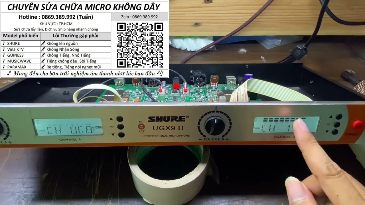 Sửa Micro Shure UGX9II