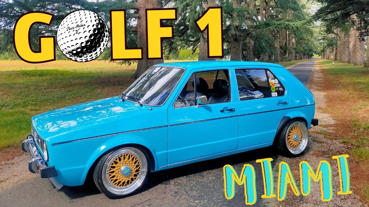 GOLF 1, BLEU MIAMI  X  BBS , FULL RESTO 😎
