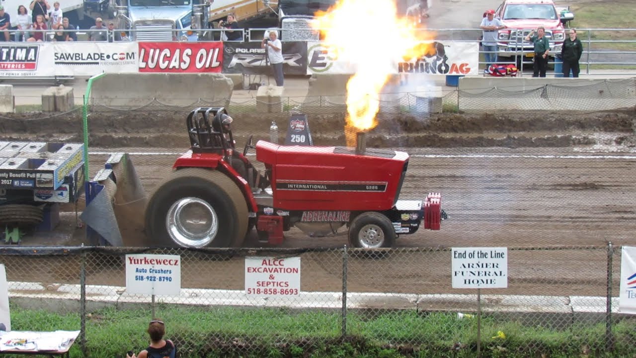 2018 NYTPA Super Stock Tractor Pulls at Saratoga County Fair in Ballston Spa