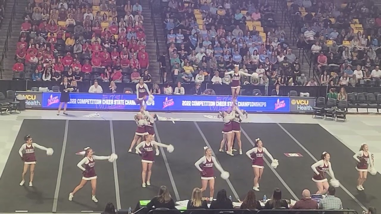 prelims - 2a champions - stuarts draft hs cheer - va vhsl state cheer championship 2022