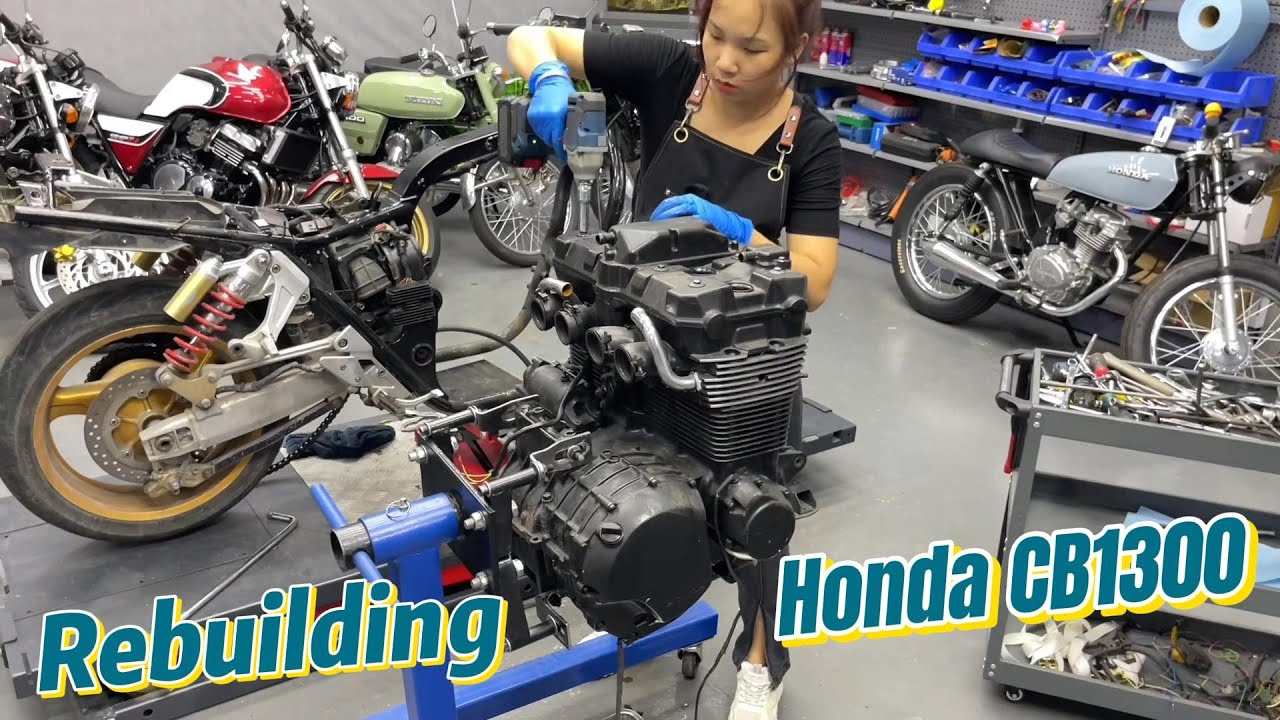 Rebuilding Honda CB1300 - Rescue Time-Lapse! P1