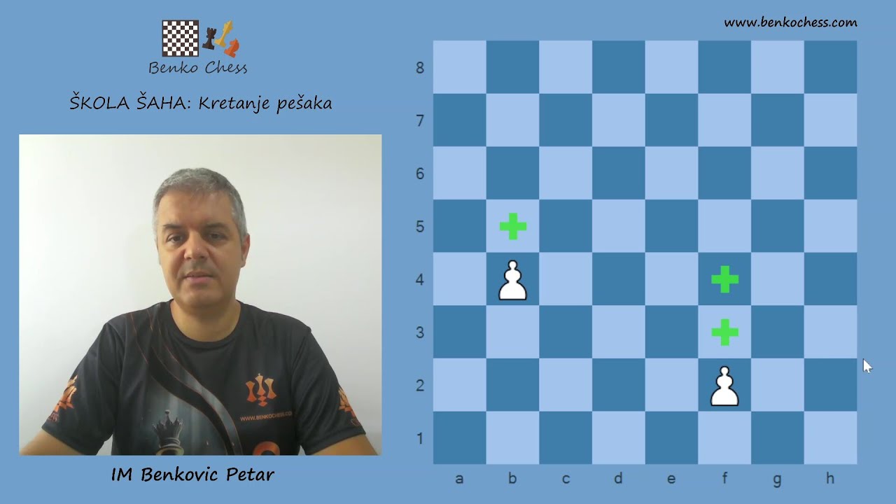 &Scaron;kola &scaron;aha za početnike / Kretanje pe&scaron;aka / IM Benkovic Petar