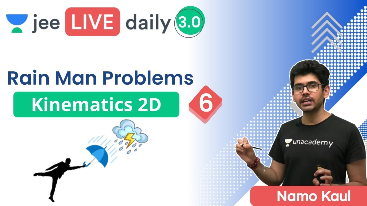 JEE: Kinematics 2D L6 | Rain Man Problems |  Unacademy JEE | IIT JEE Physics | Namo Kaul