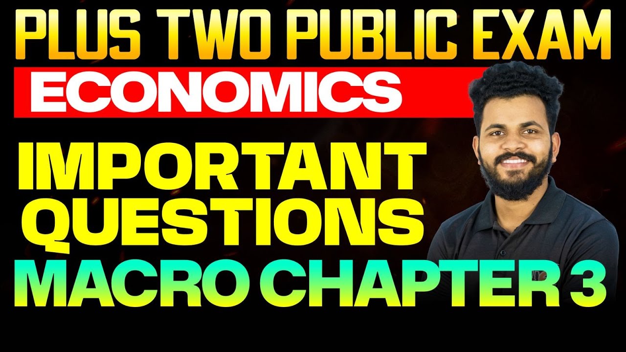 Plus Two Economics | Macro Chapter 3 | Eduport