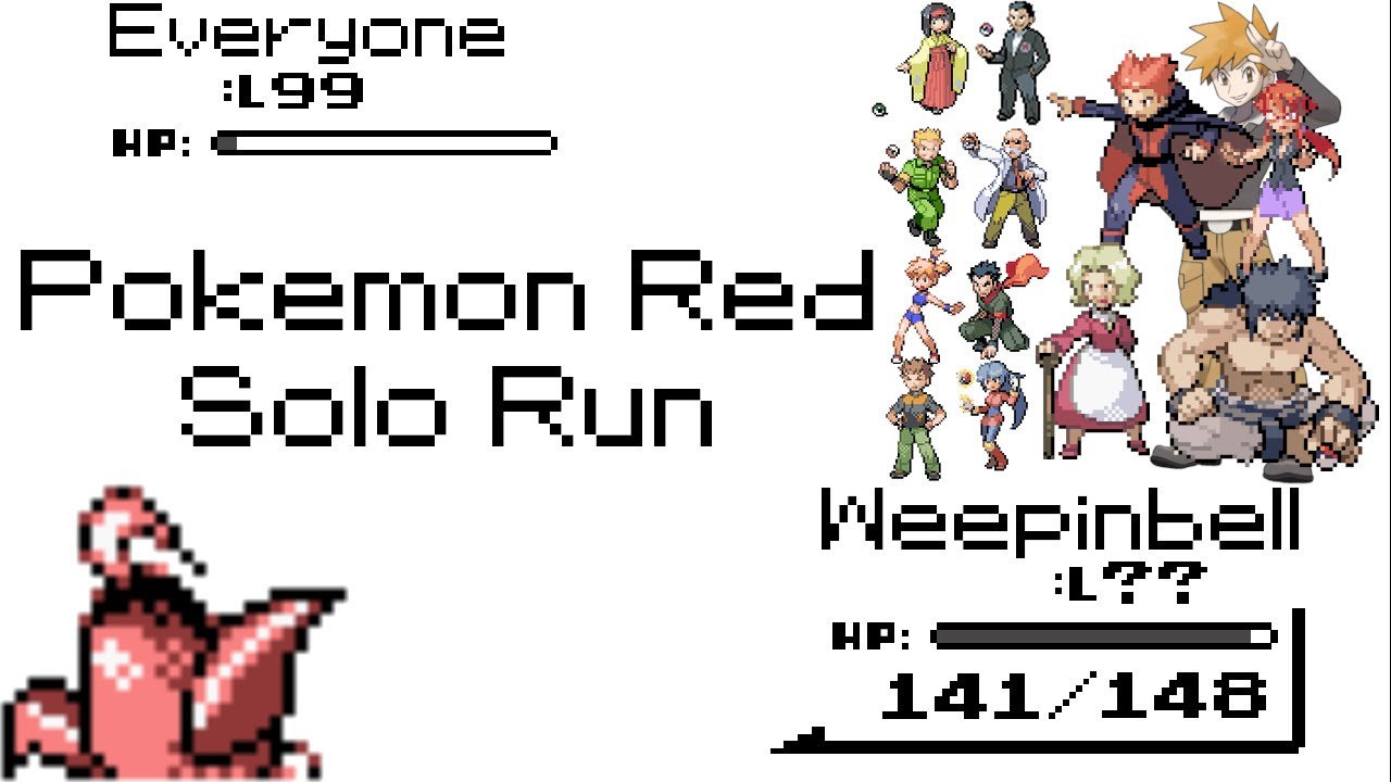Pokémon Red Solo Run #141: For Whom the Weepinbell Tolls (No Items)