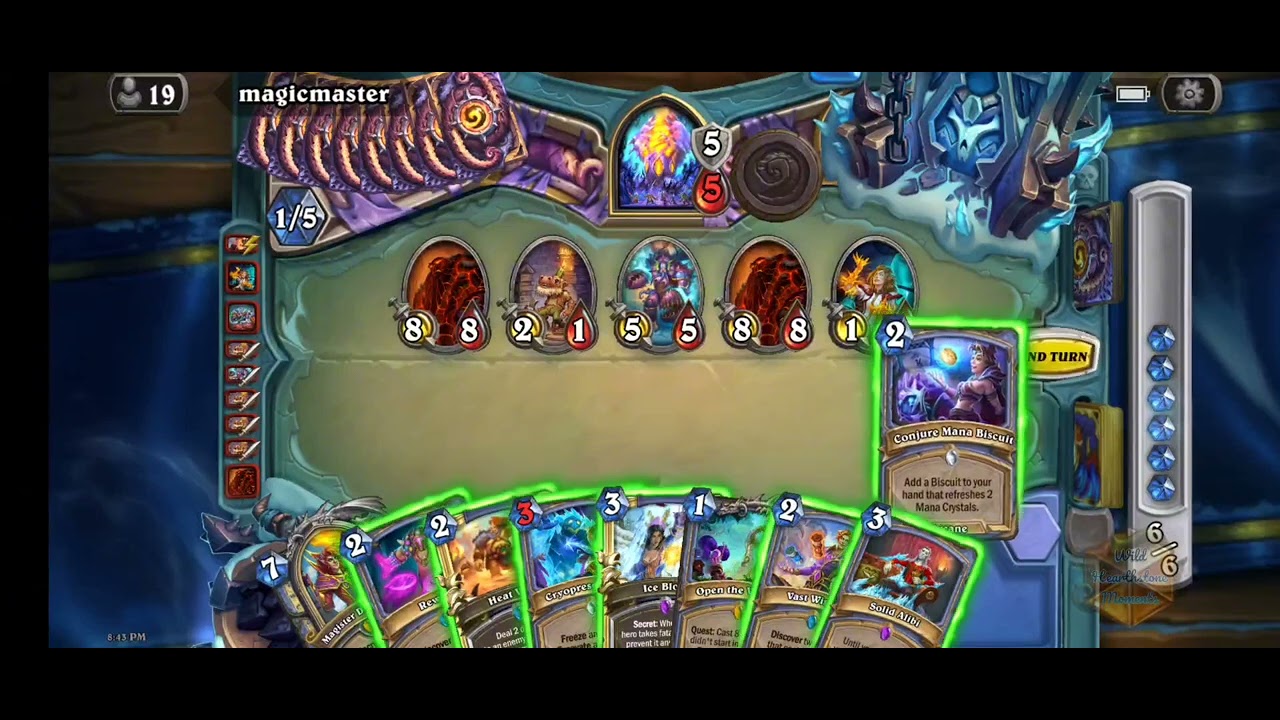 INFINITE TURNS! Reno Quest Mage is so much fun! | Wild Legend Hearthstone Gameplay