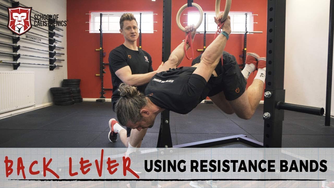 BACK LEVER BASICS | Part 2 USING RESISTANCE BANDS | School of Calisthenics