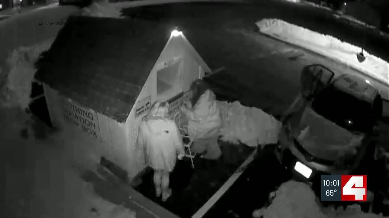 Women caught on video stealing from church donation box 30 times