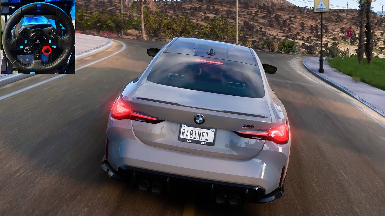 BMW M4 G82 - Forza Horizon 5 | Logitech G29 4K