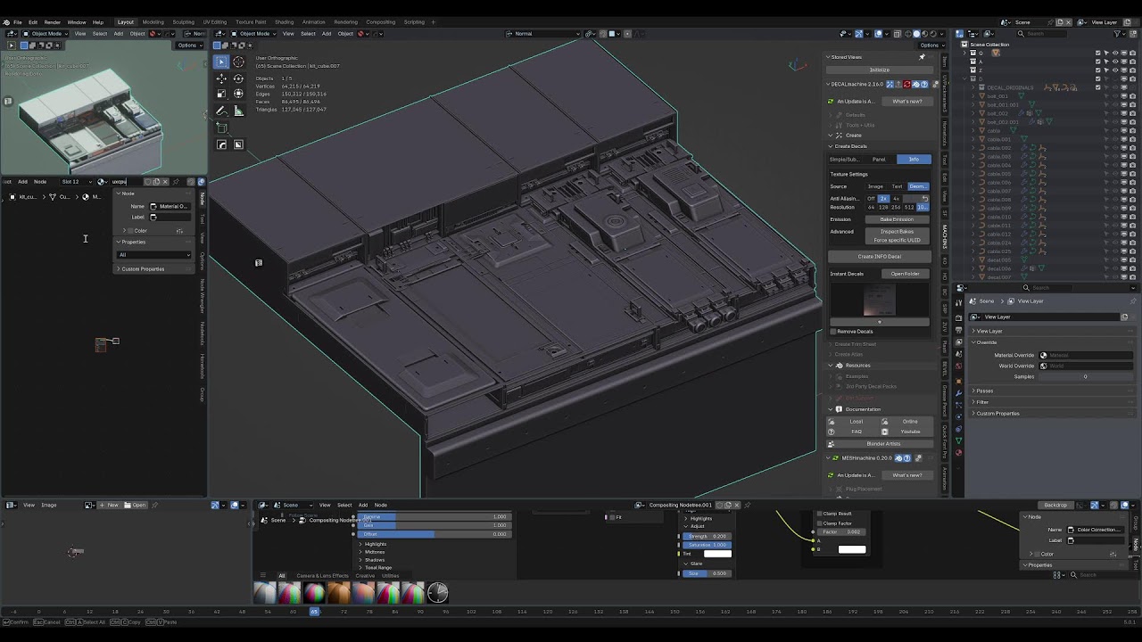 stream026. 3d sketching in blender (workflow test). no talking