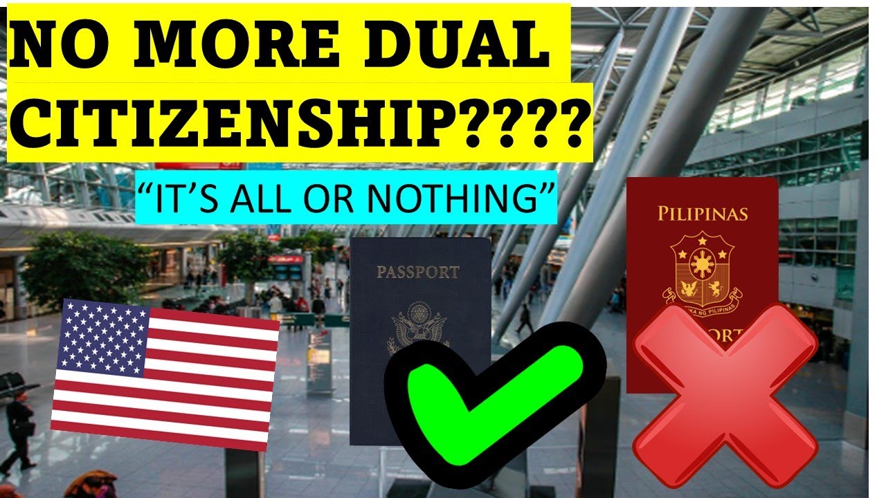 США ОТМЕНЯЮТ ДВОЙНОЕ ГРАЖДАНСТВО???