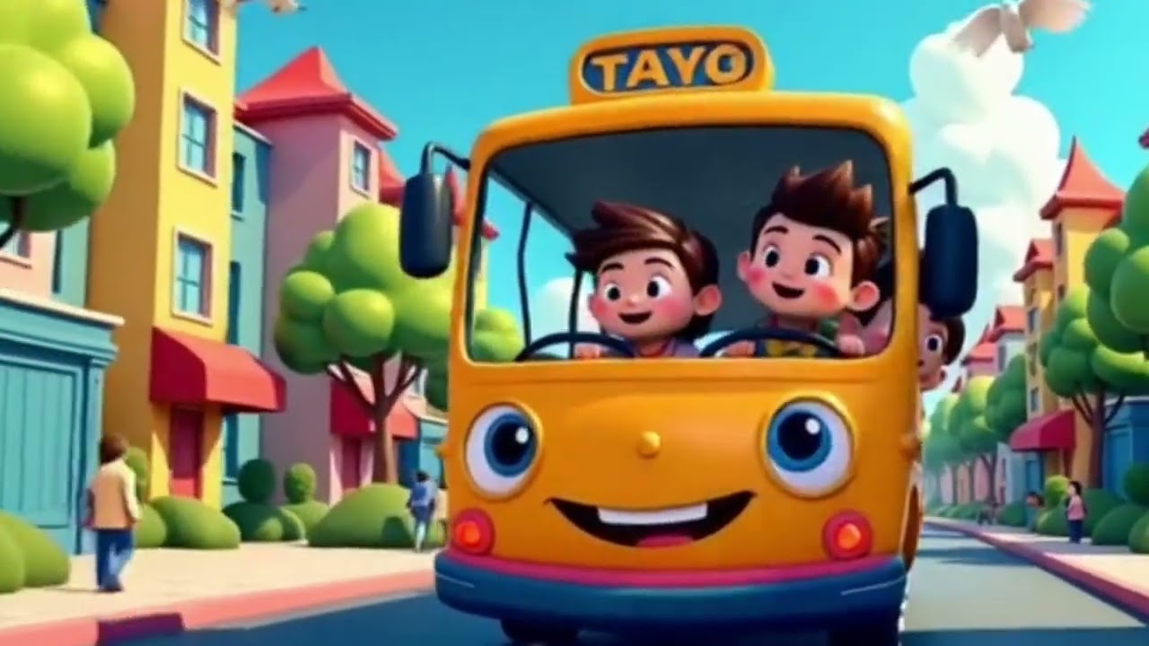 The Wheels On The Bus #youtubekids #kidssongs #babysongs #babylullabysongs 