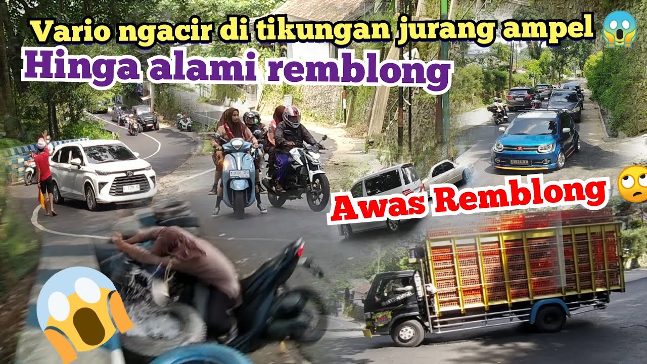 Honda Vario alami cakram panas di tikungan jurang
