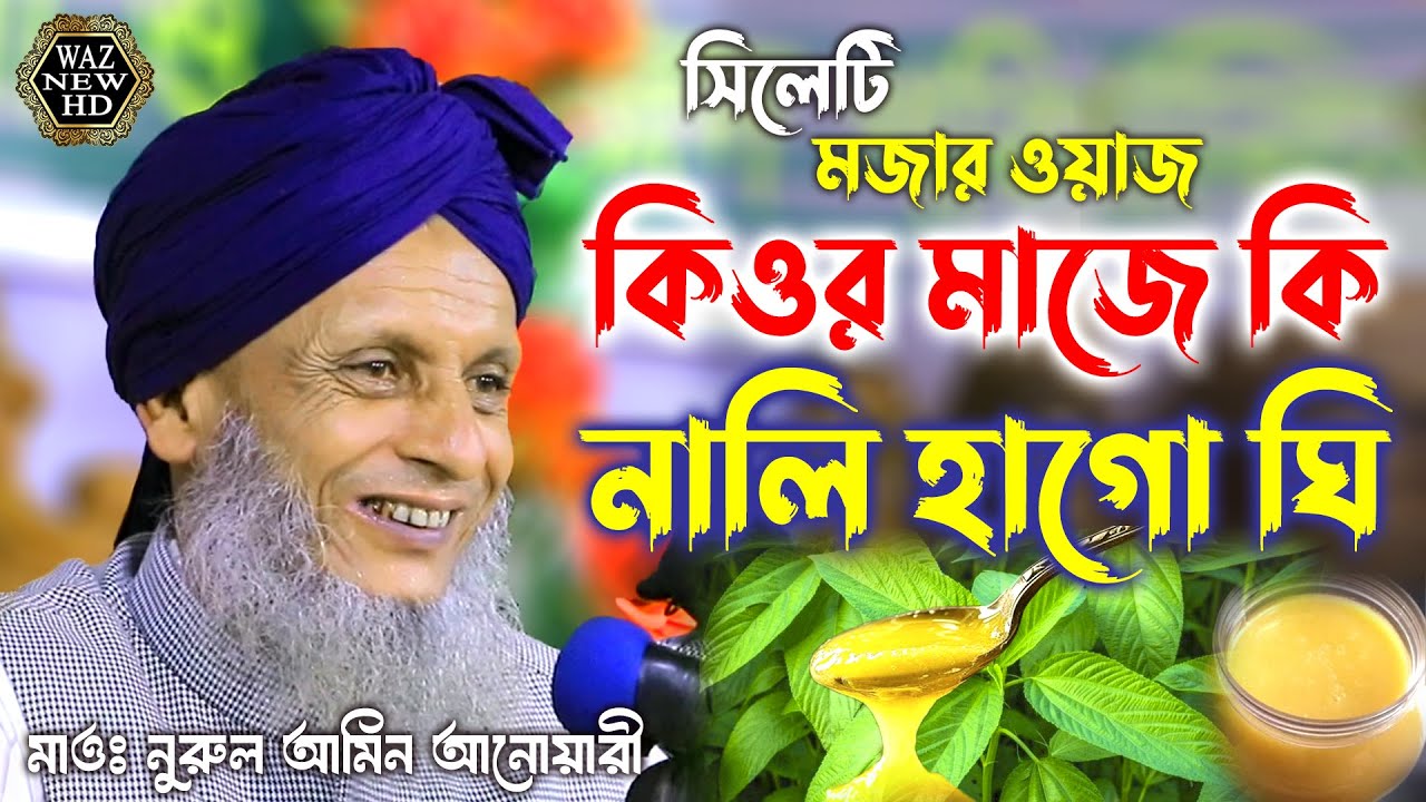 কিওর মাজে কি সিলেটি হাসির ওয়াজ ! মাওলানা নুরুল আমিন আনোয়ারী nurul amin anwari