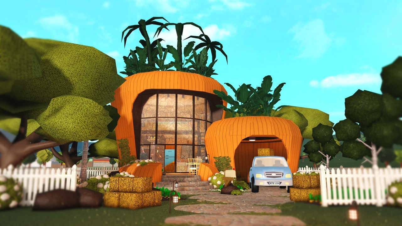 🔨 Building a 🥕 Carrot House 🏠 in Bloxburg | Bloxburg Builds