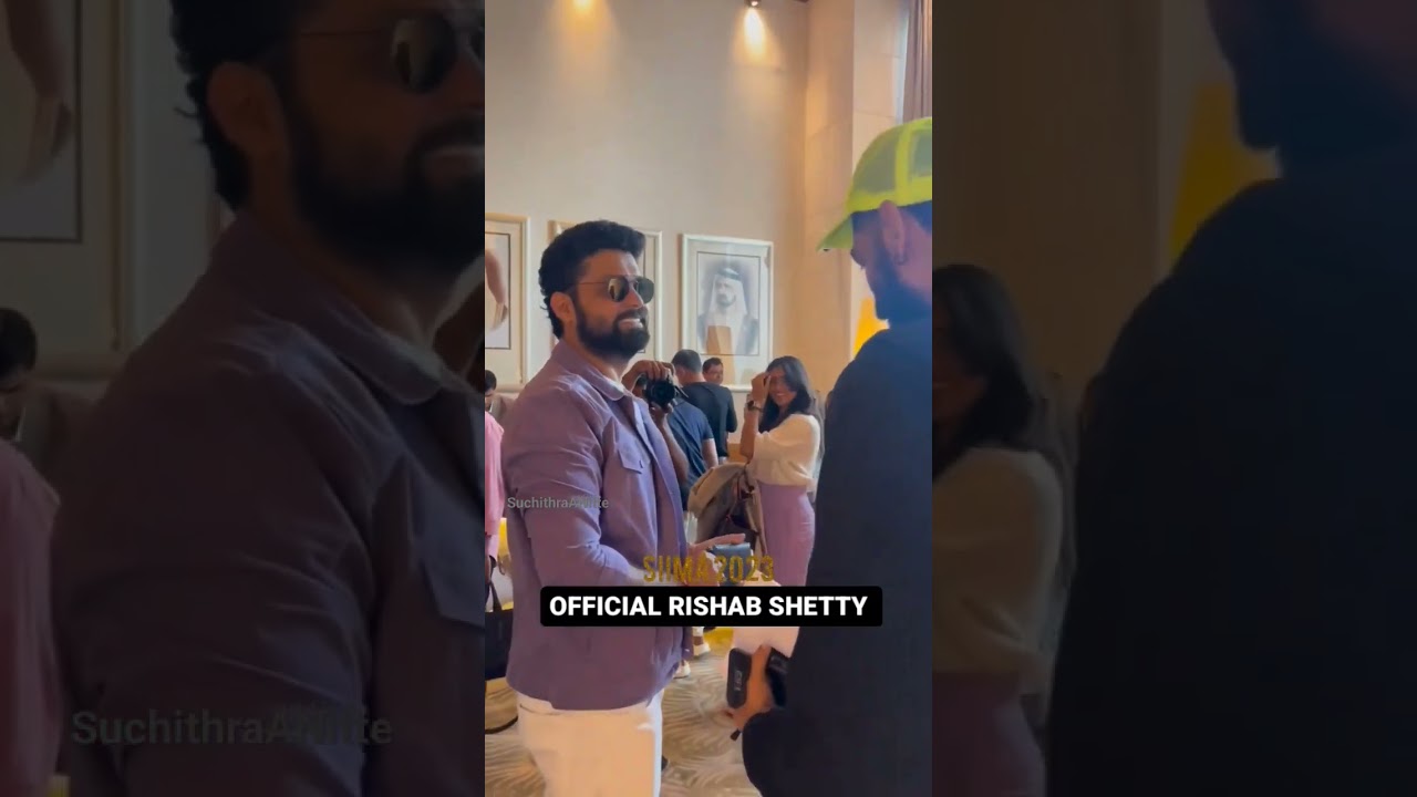 Rishab Shetty And Rakshith Shetty in SIIMA-2023 Award Function🔥#rakshithshety #rishabshetty #shorts